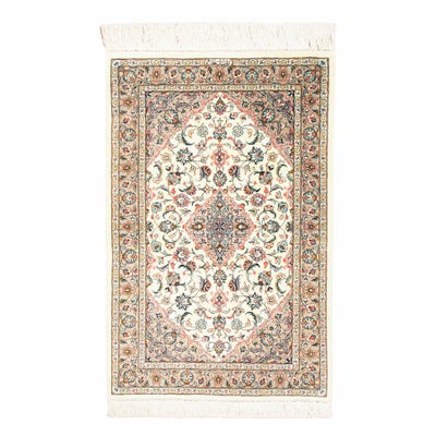 ペルシャ絨毯クム産<br>ファッラー工房<br>絹100％　58×88cm<br>商品番号76454