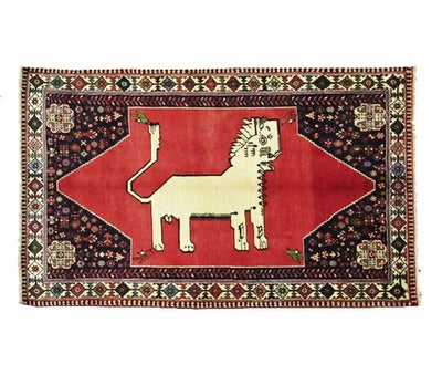 ペルシャ絨毯 シラーズ産<br>毛100％ 160×113cm<br>商品番号75527