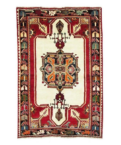 ペルシャ絨毯<br>シラーズ産<br>毛100％ 116×182cm<br>商品番号75529