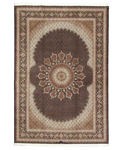 ペルシャ絨毯<br>タブリーズ産<br>毛＆絹 203×305cm<br>商品番号70188