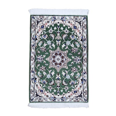 ペルシャ絨毯<br>ナイン産<br>毛＆絹 51×76cm<br>商品番号 77368
