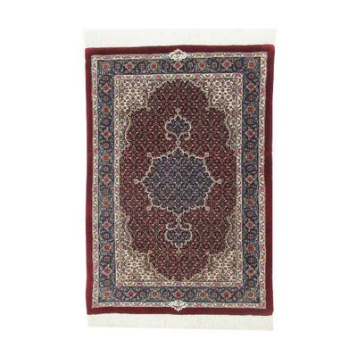 ペルシャ絨毯 タブリーズ産<br>毛＆絹 93x62cm<br>商品番号78685