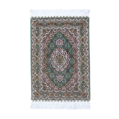 ペルシャ絨毯<br>タブリーズ産<br>毛＆絹 60×84cm<br>商品番号78683