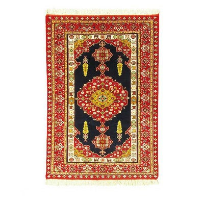 ペルシャ絨毯<br>トルクメン<br>毛100％  113×158cm<br>商品番号80446