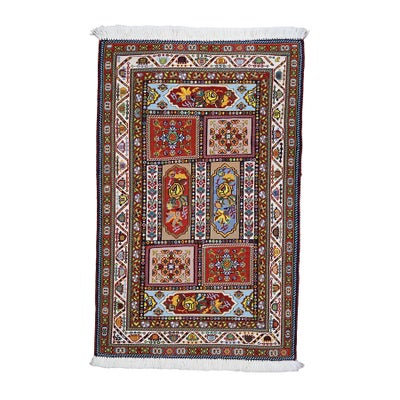ペルシャ絨毯 キリム<br>シルジャン産<br>毛100%　62×96cm<br>商品番号80430