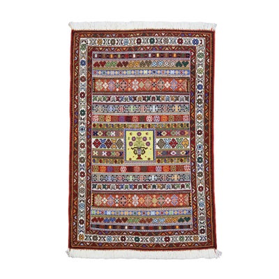 ペルシャ絨毯 キリム<br>シルジャン産<br>毛100%　61×93cm<br>商品番号80434