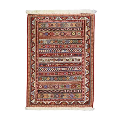 ペルシャ絨毯 キリム<br>シルジャン産<br>毛100%　64×89cm<br>商品番号80441
