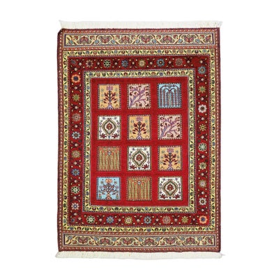 ペルシャ絨毯 キリム<br>シルジャン産<br>毛100%　85×118cm<br>商品番号80407