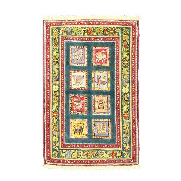 ペルシャ絨毯 キリムシルジャン産毛100% 80×120cm商品番号80409