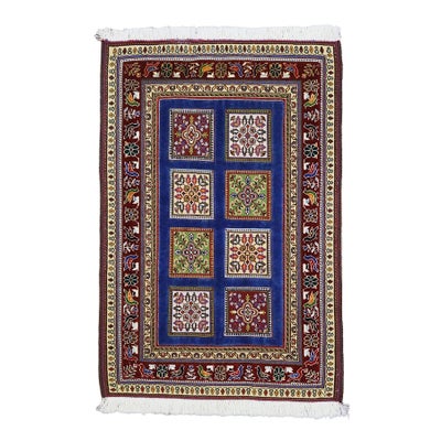 ペルシャ絨毯 キリム<br>シルジャン産<br>毛100%　73×108cm<br>商品番号80433