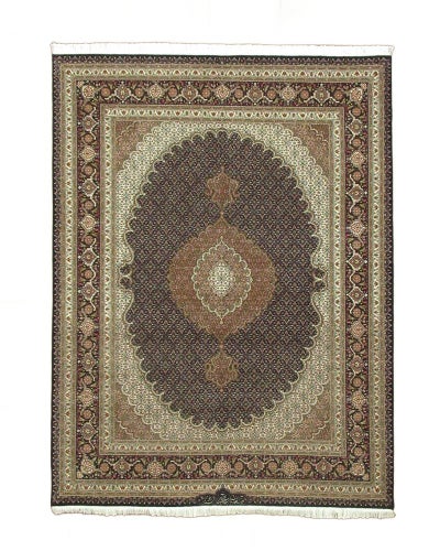 ペルシャ絨毯<br>タブリーズ産<br>アッドラヒアン工房<br>毛＆絹  149×204cm<br>商品番号80657