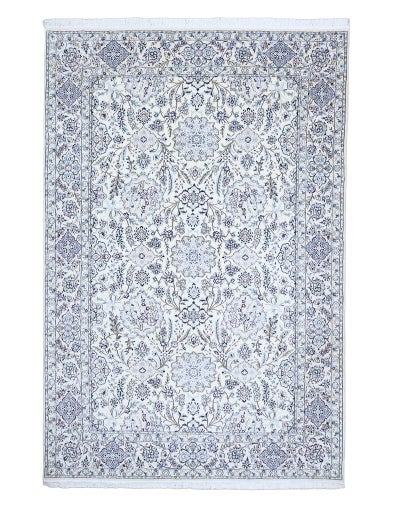ペルシャ絨毯<br>ナイン産<br>毛＆絹　202×298cm<br>商品番号80467