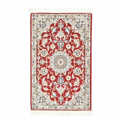 ペルシャ絨毯<br>ナイン産<br>毛＆絹　51×83cm<br>商品番号 81551
