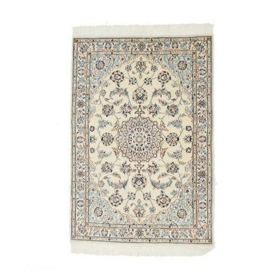 ペルシャ絨毯<br>ナイン産<br>毛＆絹  98×145cm<br>商品番号80731