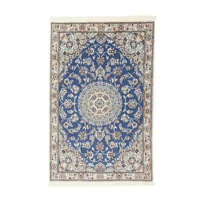 ペルシャ絨毯 ナイン産<br>毛＆絹 115×77cm<br>商品番号82512