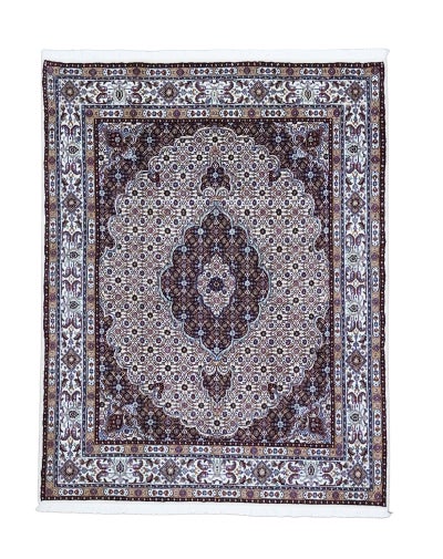 ペルシャ絨毯<br>ムード産<br>毛100％ 148×196cm<br>商品番号82040