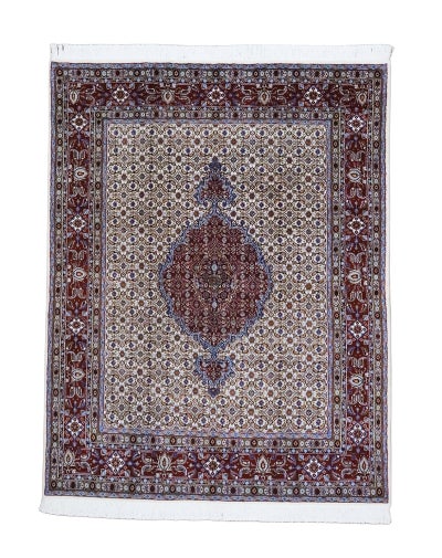 ペルシャ絨毯<br>ムード産<br>毛100％ 149×197cm<br>商品番号82042