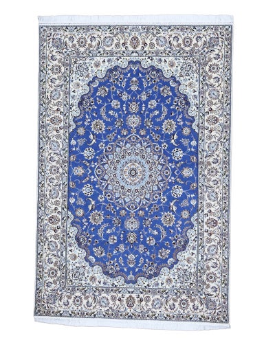 ペルシャ絨毯<br>ナイン産（シシラ）<br> ハビビアン工房<br>毛＆絹  134×204cm<br>商品番号82499