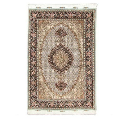 ペルシャ絨毯<br>タブリーズ産<br>毛＆絹  105×155cm<br>商品番号83454