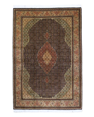 ペルシャ絨毯<br>タブリーズ産<br>毛＆絹 206×307cm<br>商品番号83279