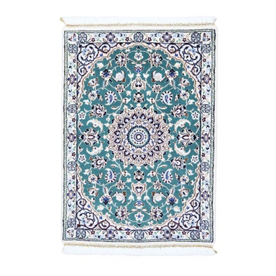 ペルシャ絨毯<br>ナイン産<br>毛＆絹 64×89cm<br>商品番号 83740