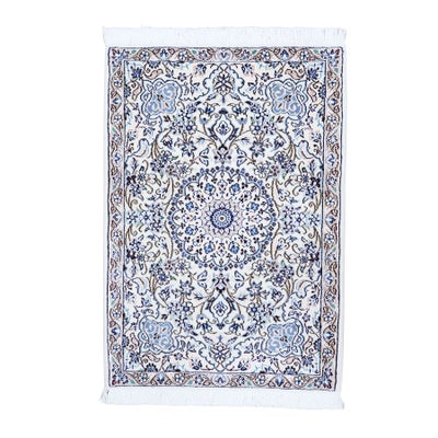 ペルシャ絨毯<br>ナイン産<br>毛＆絹 62×88cm<br>商品番号 83742