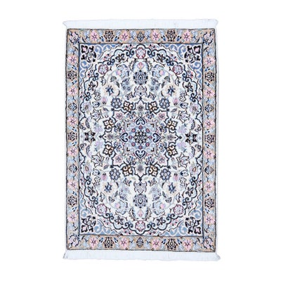 ペルシャ絨毯<br>ナイン産<br>毛＆絹 61×89cm<br>商品番号 78957