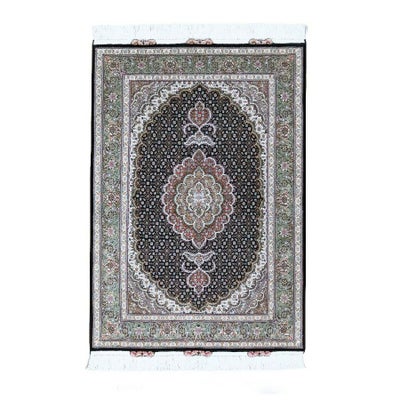 ペルシャ絨毯<br>タブリーズ産<br>毛＆絹 82×121cm<br>商品番号84660