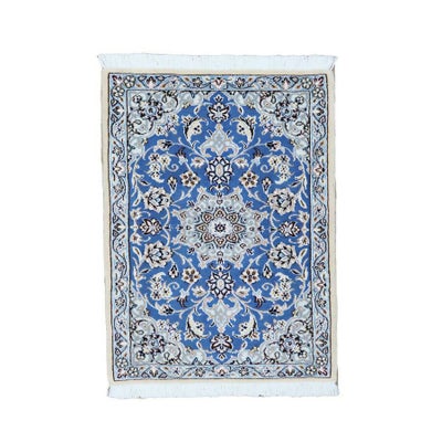 ペルシャ絨毯<br>ナイン産<br>毛＆絹 52×80cm<br>商品番号 84640