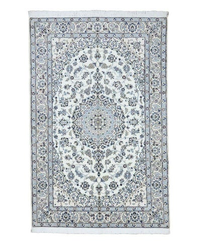 ペルシャ絨毯<br>ナイン産<br>毛&絹 155×252cm<br>商品番号84584