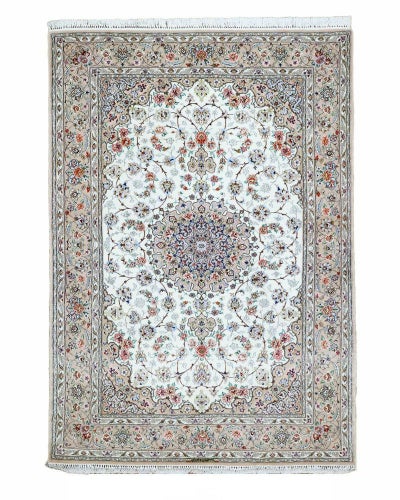 ペルシャ絨毯<br>イスファハン産<br>毛＆絹 160x238cm<br>商品番号84851