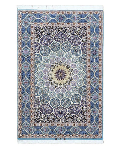 ペルシャ絨毯<br>イスファハン産<br>毛＆絹 144x223cm<br>商品番号84960
