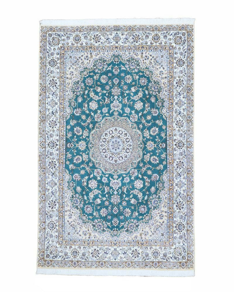 ペルシャ絨毯ナイン産（シシラ）ハビビアン工房毛＆絹 156×248cm商品