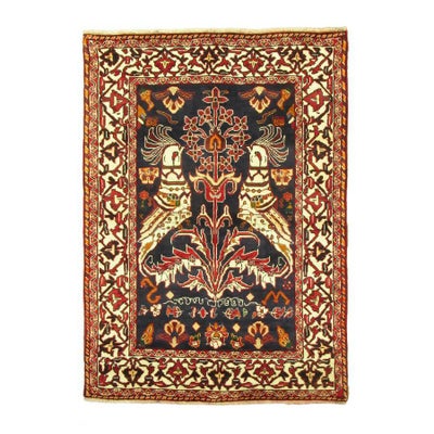 ペルシャ絨毯<br>シラーズ産<br>毛100％ 112×157cm<br>商品番号82022