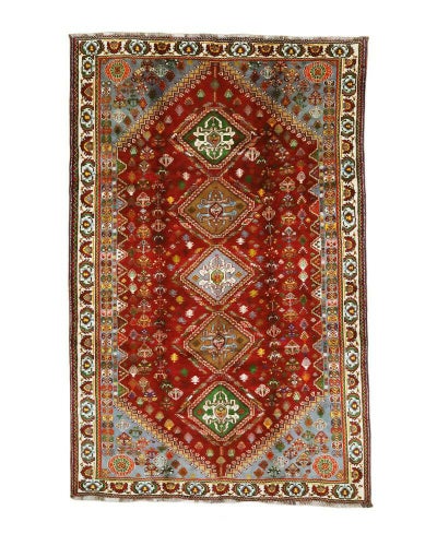 ペルシャ絨毯<br>シラーズ産<br>毛100％  174×271cm<br>商品番号80771