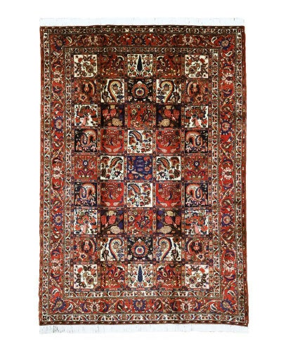 ペルシャ絨毯<br>バクチュアリ産<br>毛100％ 203×310cm<br>商品番号84885