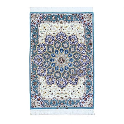 ペルシャ絨毯<br>イスファハン産<br>タバリ工房<br>毛＆絹 98x148cm<br>商品番号85650