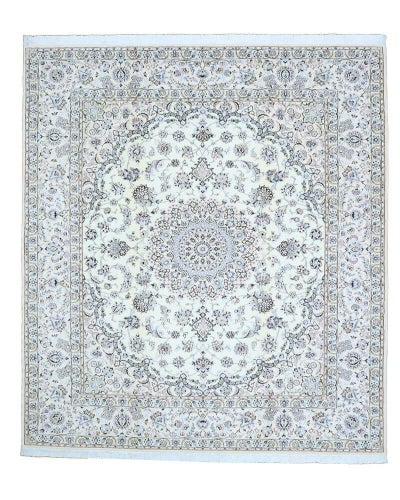 ペルシャ絨毯<br>ナイン産<br>毛＆絹　250×300cm<br>商品番号85670
