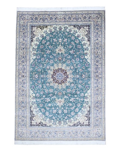 ペルシャ絨毯<br>ナイン産<br>ハビビアン工房<br>毛＆絹 216×308cm<br>商品番号80765