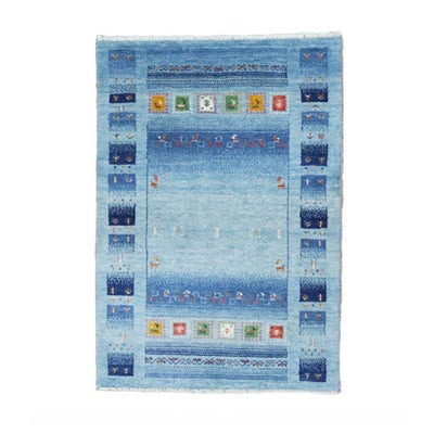 ペルシャ絨毯<br>シラーズ産ギャッベ<br>ファインカシュクリ<br>毛100％ 80×120cm<br>商品番号 85682