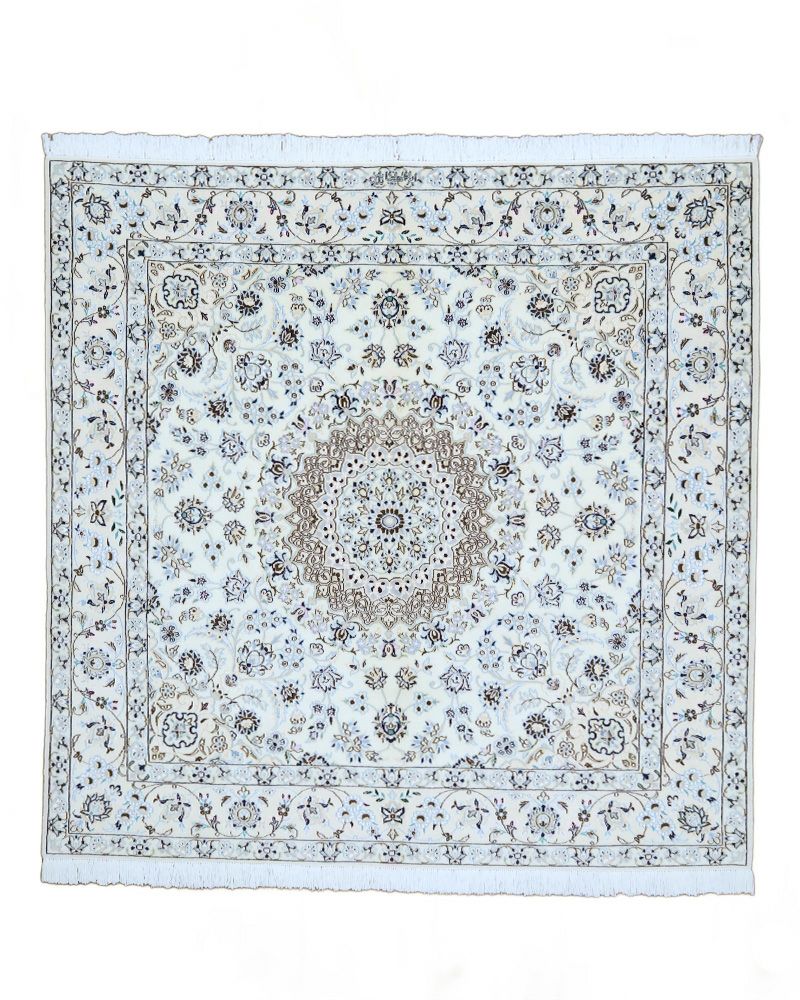 ペルシャ絨毯ナイン産毛&絹 200×200cm商品番号85679 | ペルシャン