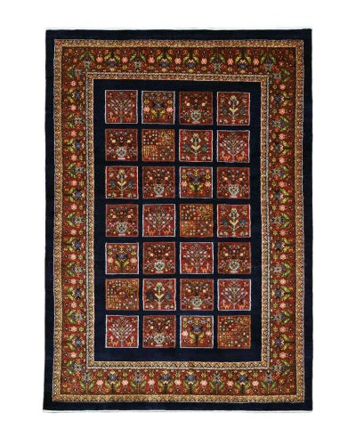 ペルシャ絨毯<br>シラーズ産ギャッベ<br>ファインカシュクリ<br>毛100％ 168×240cm<br>商品番号85754