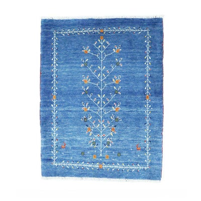 ペルシャ絨毯<br>シラーズ産ギャッベ<br>ファインカシュクリ<br>毛100％　70×92cm<br>商品番号86131