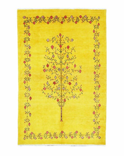 ペルシャ絨毯<br>シラーズ産ギャッベ<br>ファインカシュクリ<br>毛100％ 174×260cm<br>商品番号86077