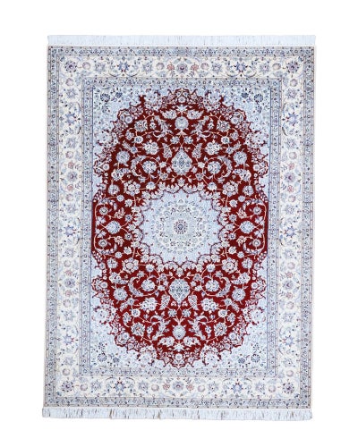ペルシャ絨毯 ナイン産<br>ハビビアン工房<br>毛＆絹  171×246cm<br>商品番号86163