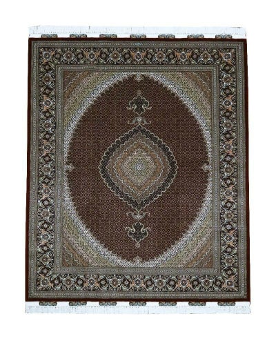 ペルシャ絨毯<br>タブリーズ産<br>ペルジアン工房<br>毛＆絹　206×255ｃｍ<br>商品番号86169
