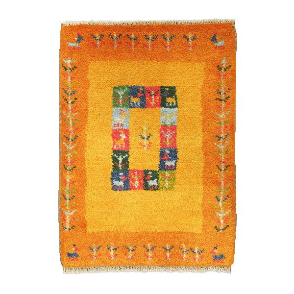 シーラーズ 産 ギャベ 手織り ペルシャギャッベ ファイン 約61cm x 90cm｜SATHI RUGS