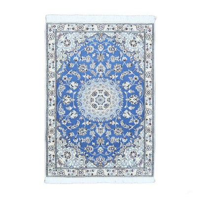 ペルシャ絨毯<br>ナイン産<br>毛＆絹 82×121cm<br>商品番号84567