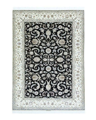 ペルシャ絨毯<br>ナイン産(シシラ)<br>エスサンドゥースト工房<br>毛＆絹 210×309cm<br>商品番号87559