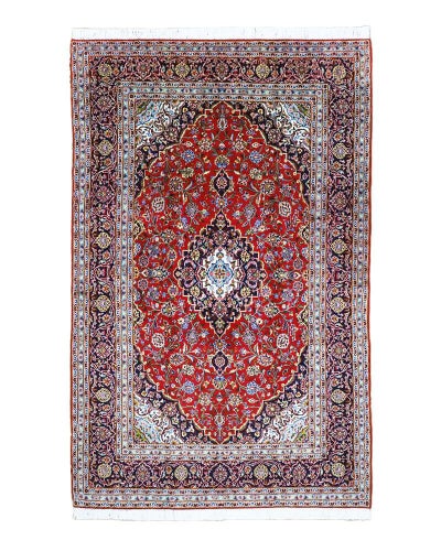 ペルシャ絨毯<br>カシャーン産<br>毛100％ 200×303cm<br>商品番号87646